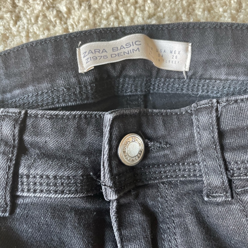 Zara basic z1975 black denim
